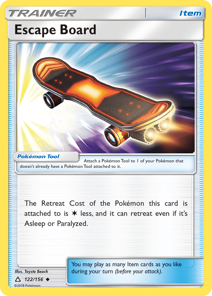 Carta Pokémon Escape Board 122