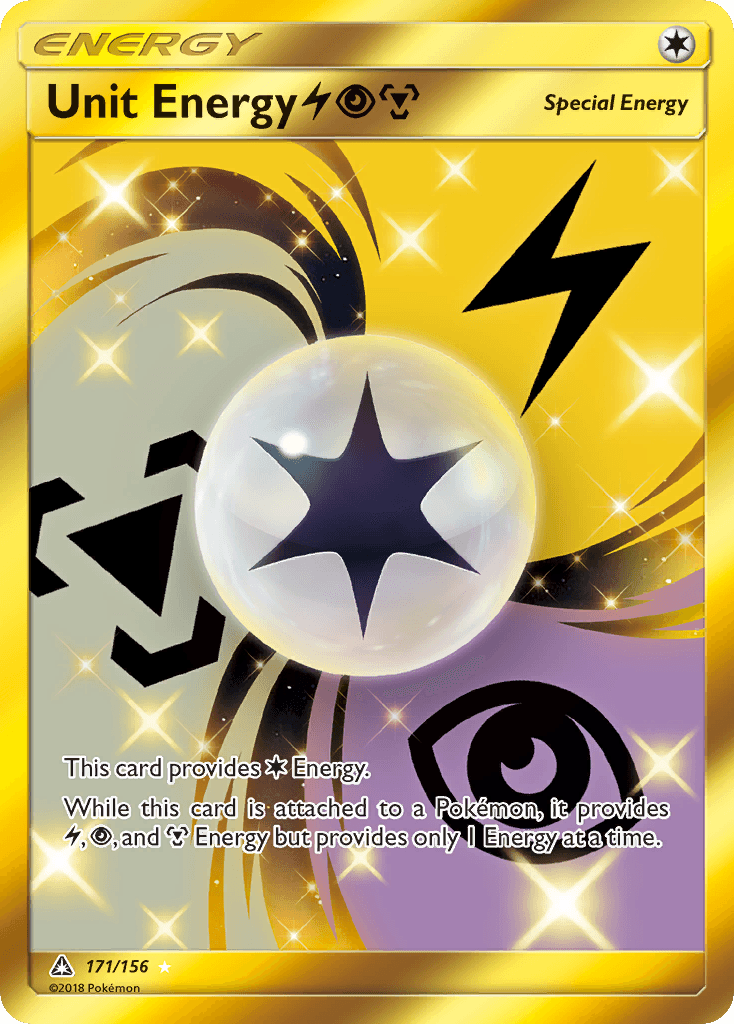 Carta Pokémon Unit Energy LightningPsychicMetal 171