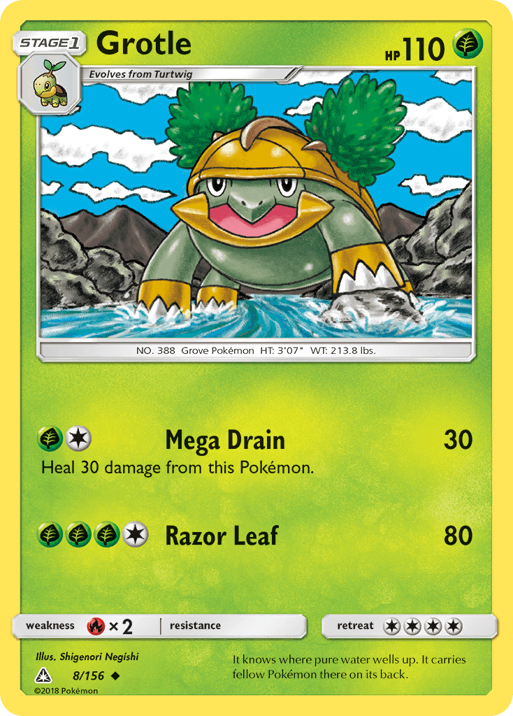 Carta Pokémon Grotle 8