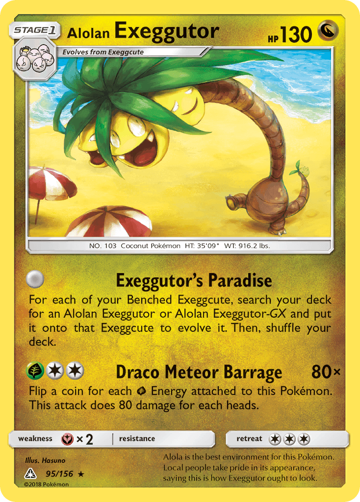Carta Pokémon Alolan Exeggutor