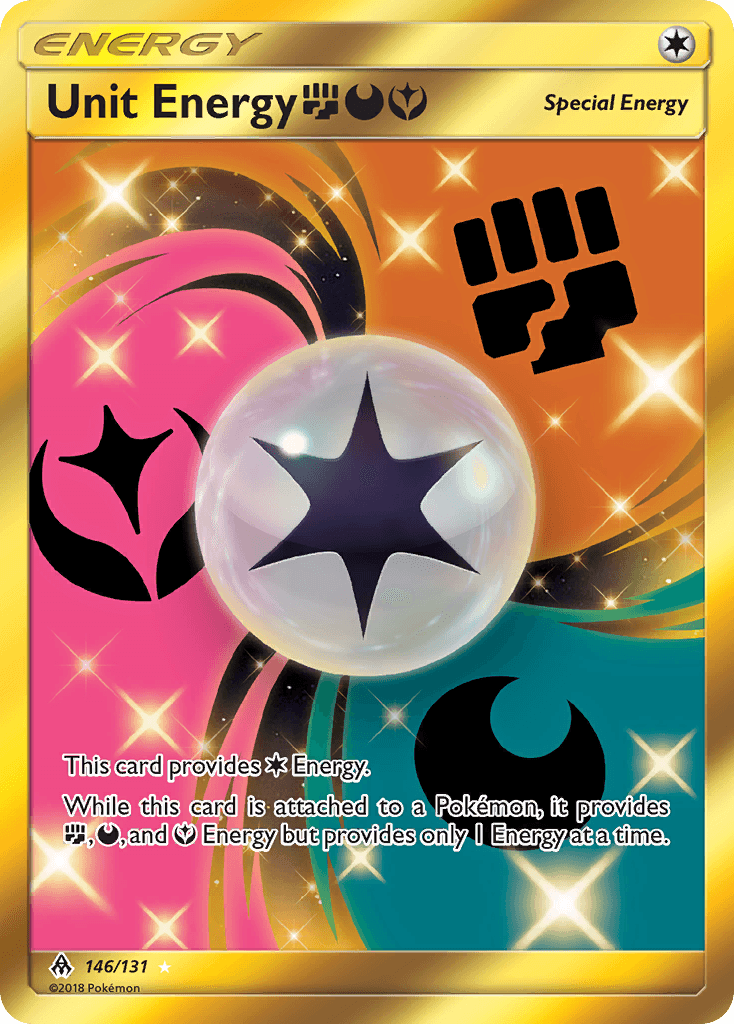 Carta Pokémon Unit Energy FightingDarknessFairy 146
