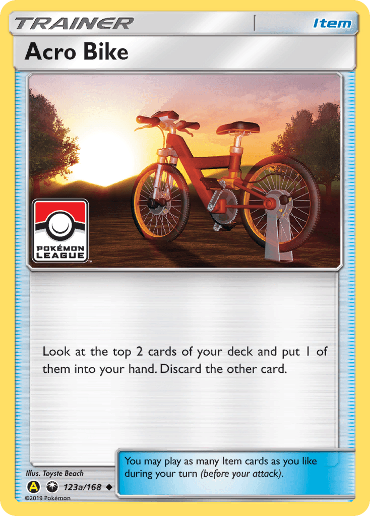 Carta Pokémon Acro Bike 123a de Celestial Storm