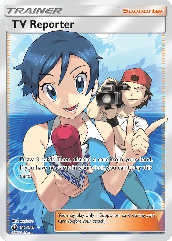 Carta Pokémon TV Reporter 167