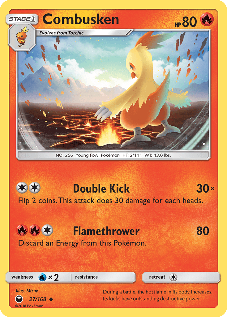 Carta Pokémon Combusken 27