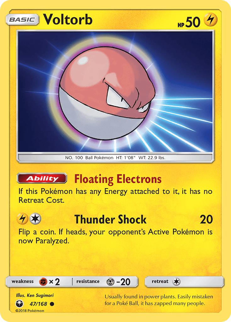 Carta Pokémon Voltorb 47