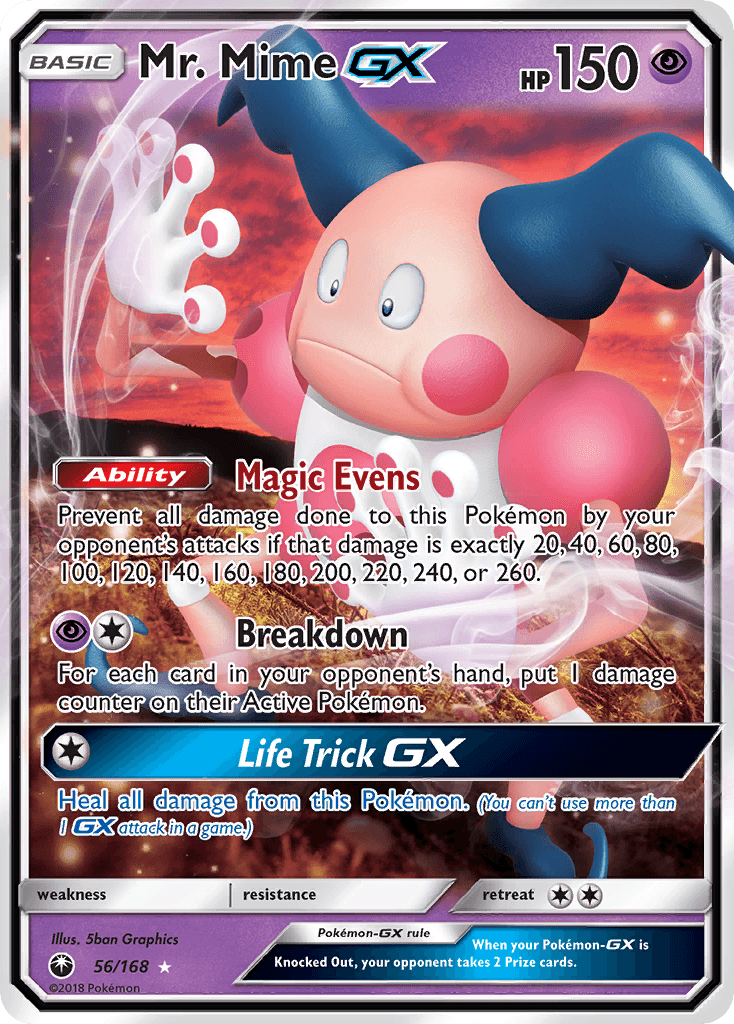 Carta Pokémon Mr. Mime-GX 56