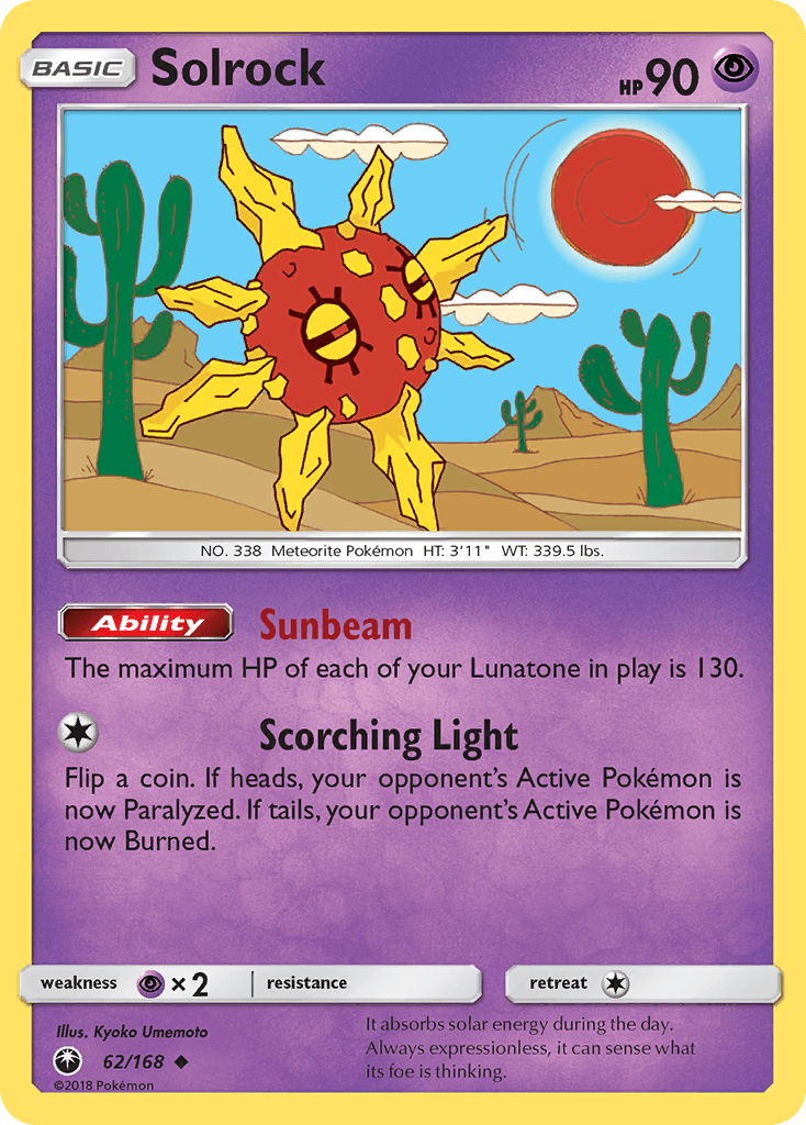 Carta Pokémon Solrock