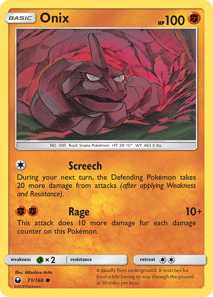 Carta Pokémon Onix
