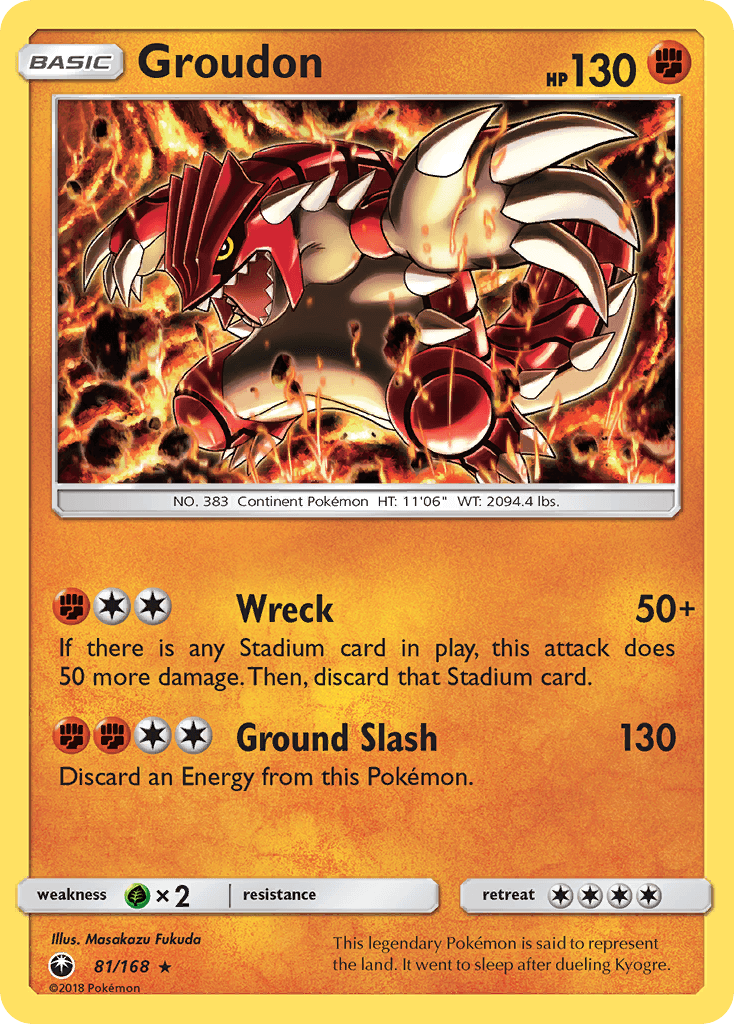 Carta Pokémon Groudon 81