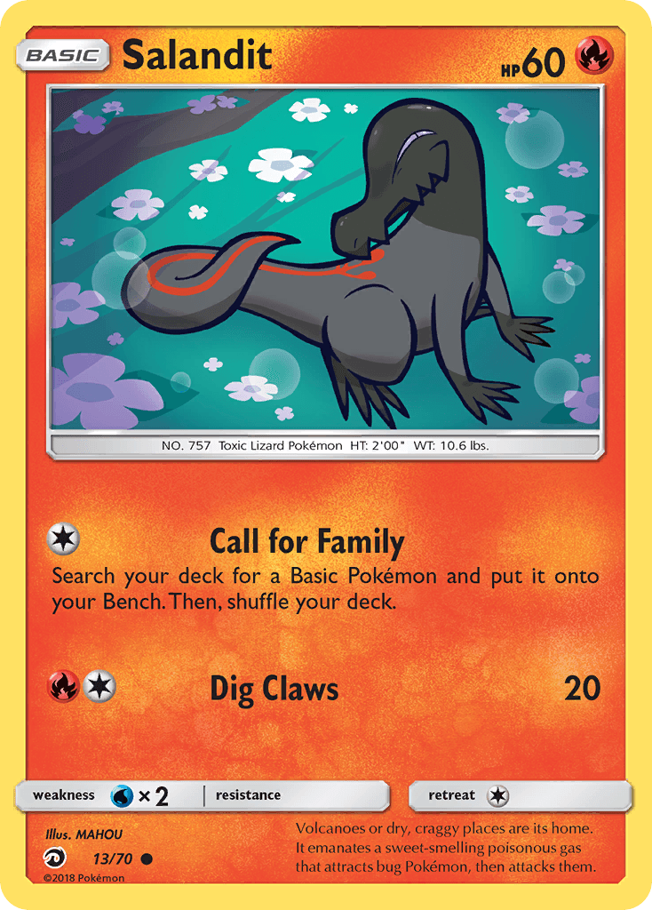 Carta Pokémon Salandit 13