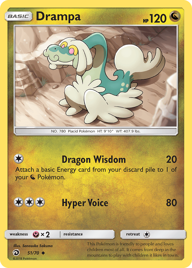 Carta Pokémon Drampa 51