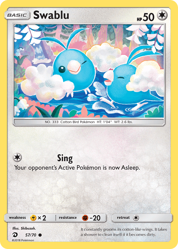 Carta Pokémon Swablu 57