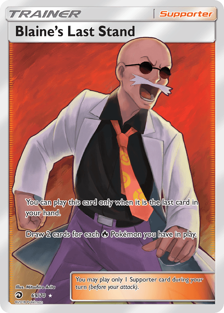 Carta Pokémon Blaine's Last Stand 69