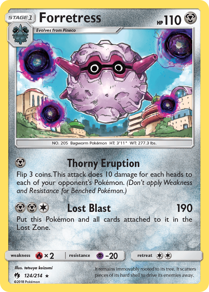 Carta Pokémon Forretress 124