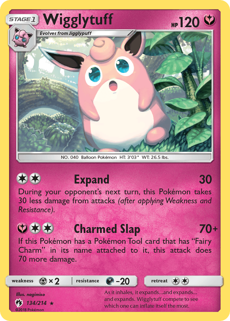 Carta Pokémon Wigglytuff 134
