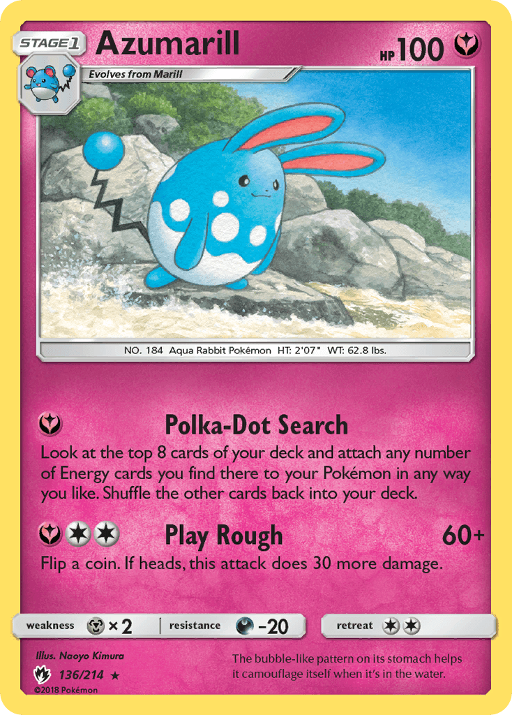 Carta Pokémon Azumarill 136