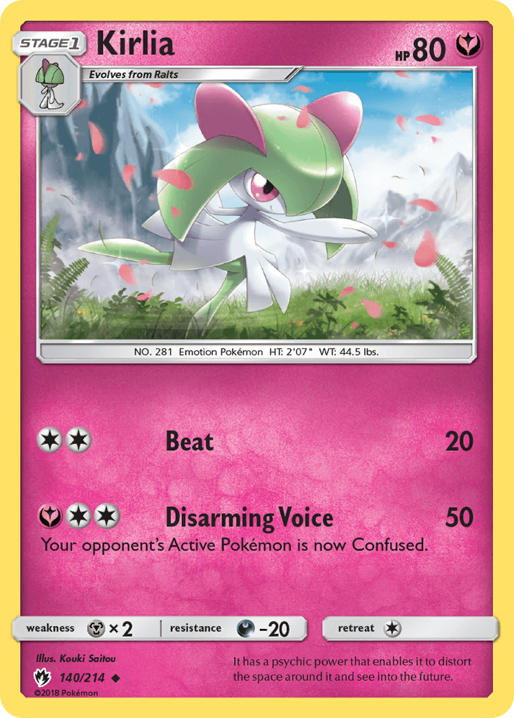 Carta Pokémon Kirlia 140