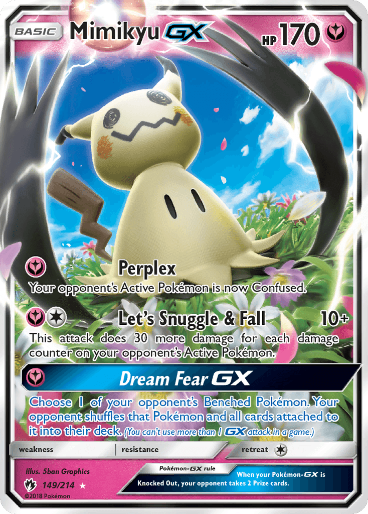 Carta Pokémon Mimikyu-GX 149 de Lost Thunder