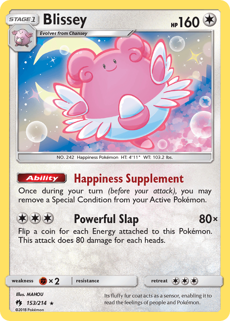 Carta Pokémon Blissey 153
