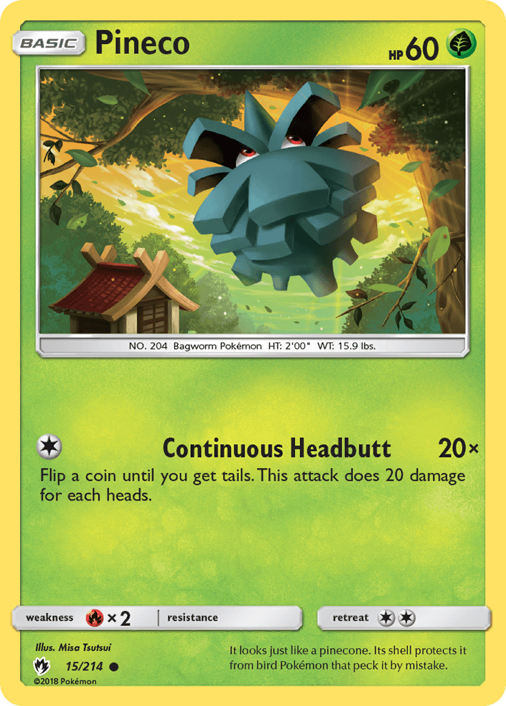 Carta Pokémon Pineco 15