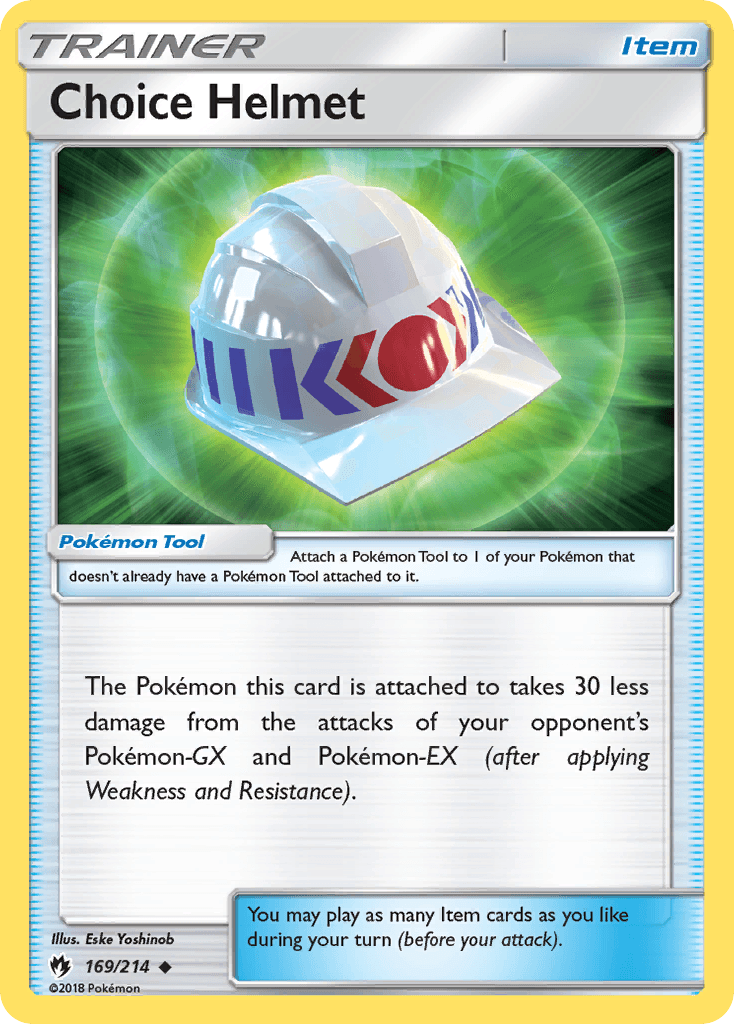 Carta Pokémon Choice Helmet 169