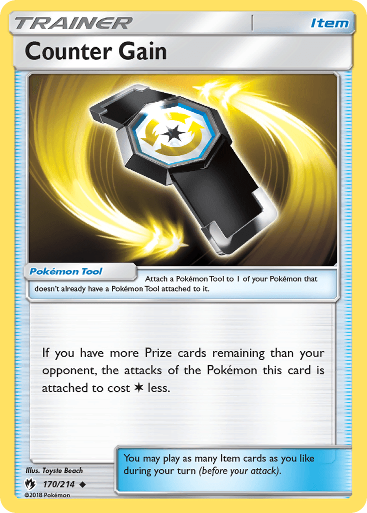 Carta Pokémon Counter Gain 170