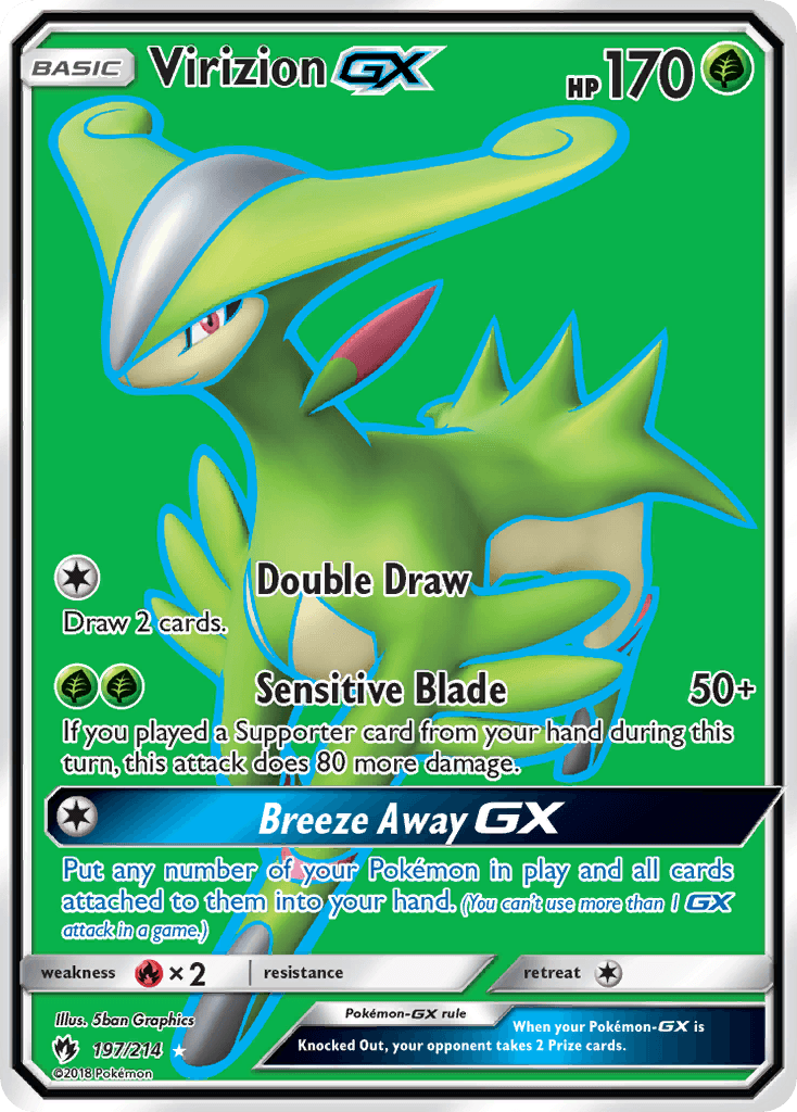 Carta Pokémon Virizion-GX 197