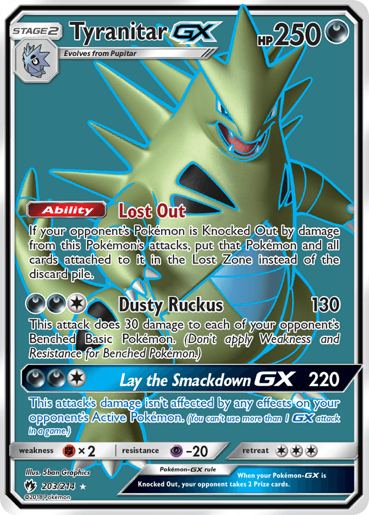 Carta Pokémon Tyranitar-GX