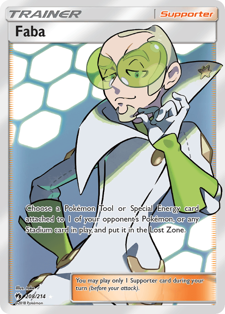 Carta Pokémon Faba 208