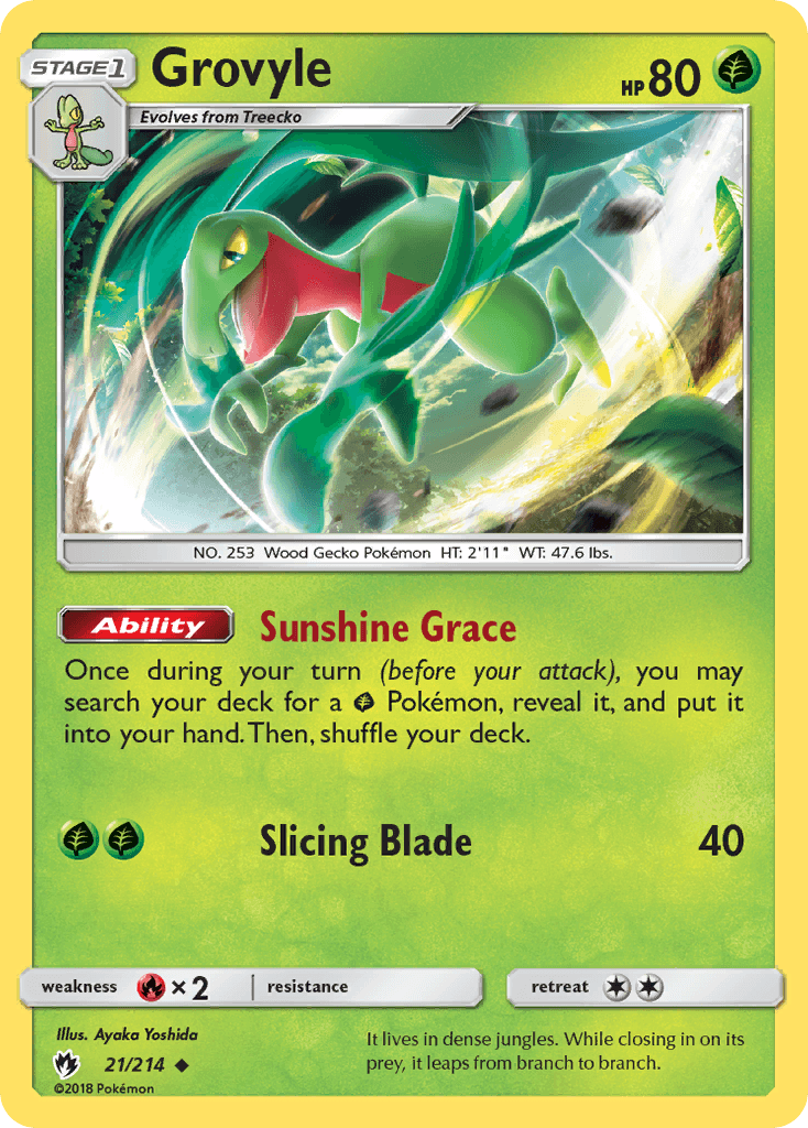 Carta Pokémon Grovyle 21