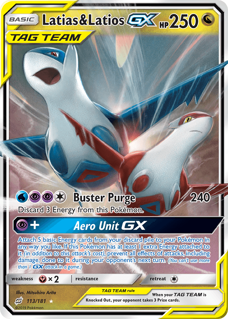 Carta Pokémon Latias & Latios-GX 113