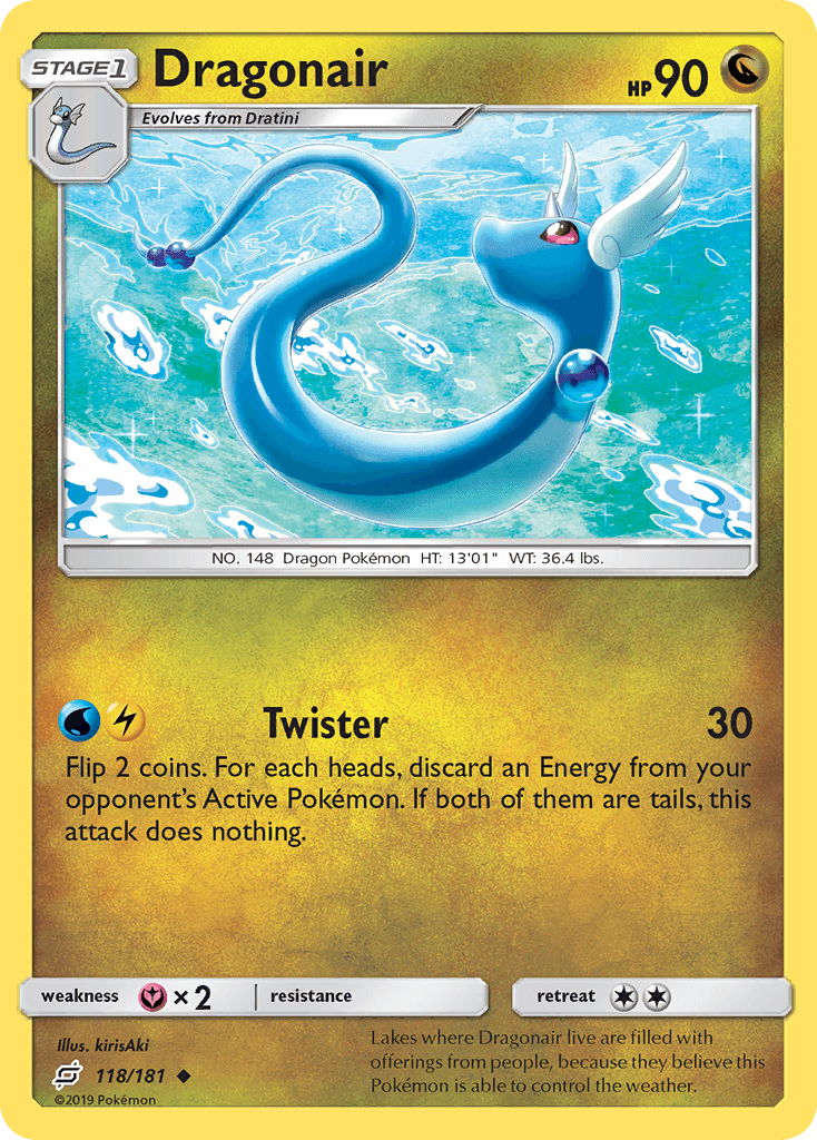 Carta Pokémon Dragonair 118