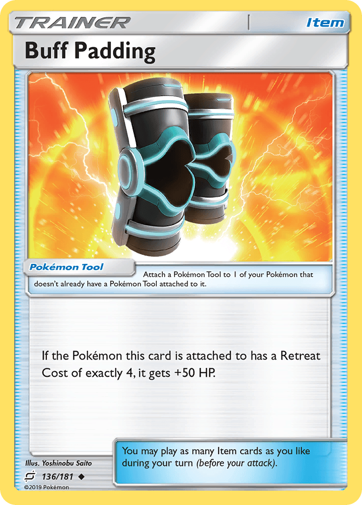 Carta Pokémon Buff Padding 136