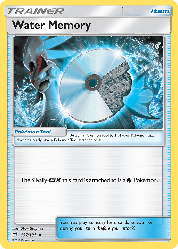Carta Pokémon Water Memory 157