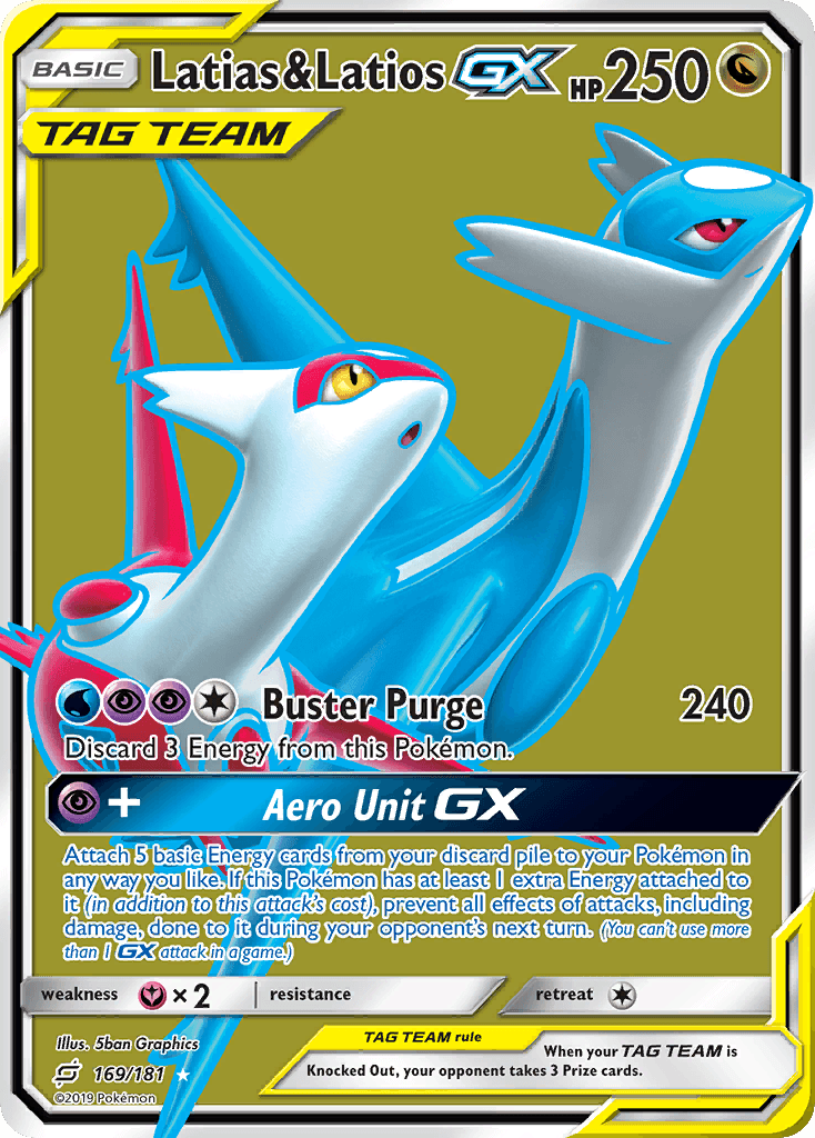 Carta Pokémon Latias & Latios-GX 169