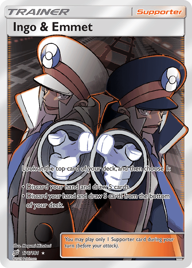 Carta Pokémon Ingo & Emmet 176