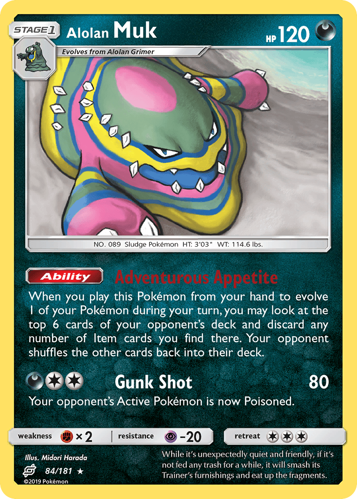 Carta Pokémon Alolan Muk