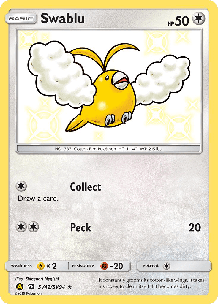 Carta Pokémon Swablu SV42