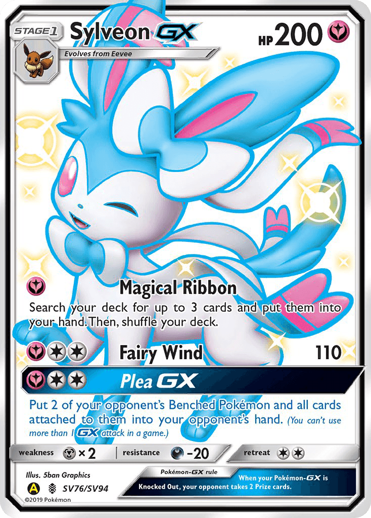 Carta Pokémon Sylveon-GX SV76