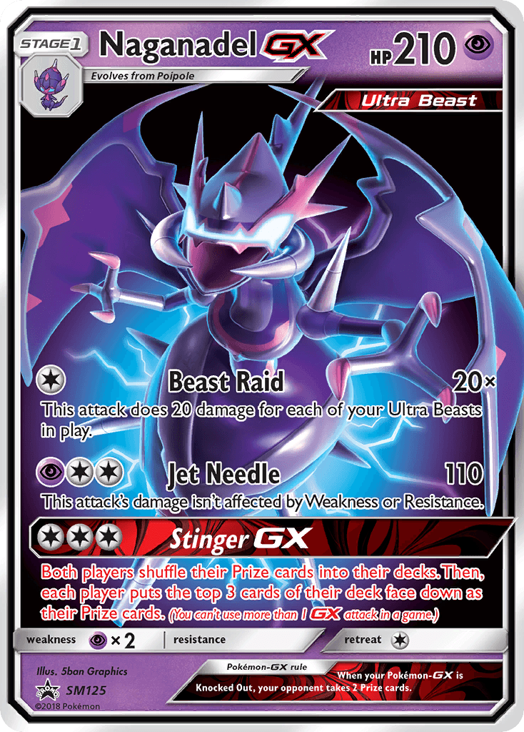 Carta Pokémon Naganadel-GX SM125