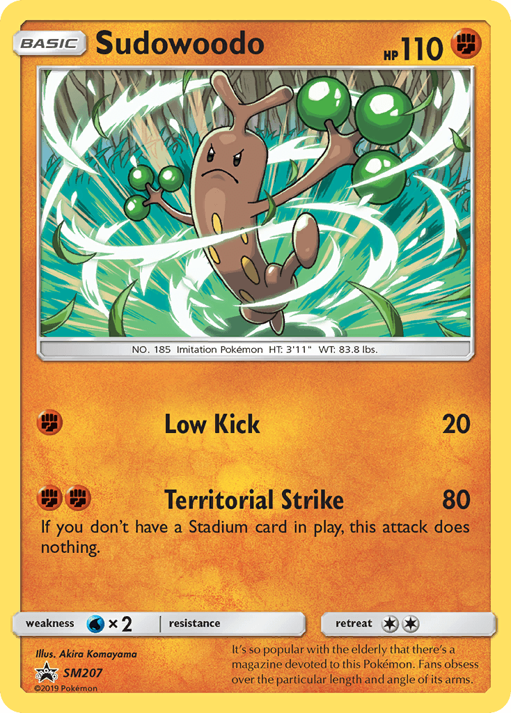 Carta Pokémon Sudowoodo SM207
