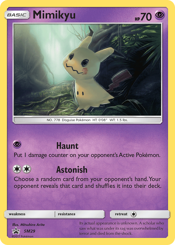 Carta Pokémon Mimikyu SM29