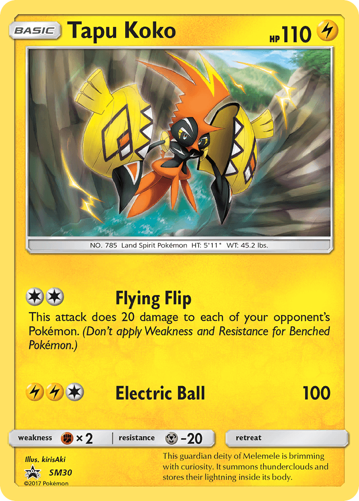 Carta Pokémon Tapu Koko SM30
