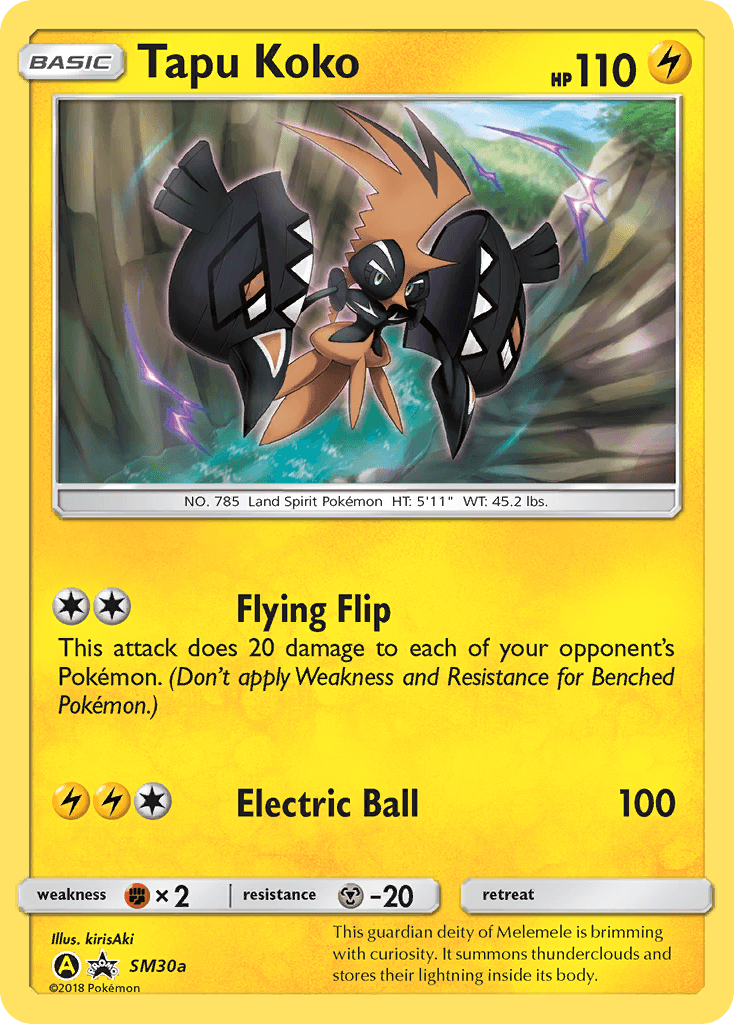 Carta Pokémon Tapu Koko SM30a