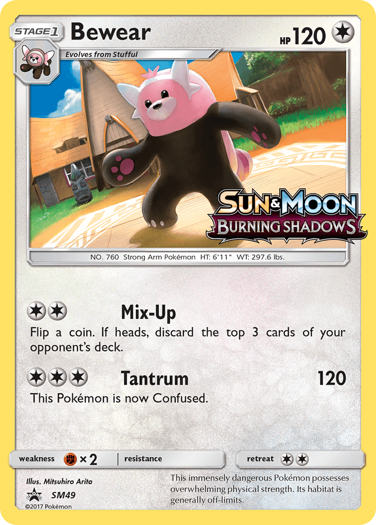 Carta Pokémon Bewear