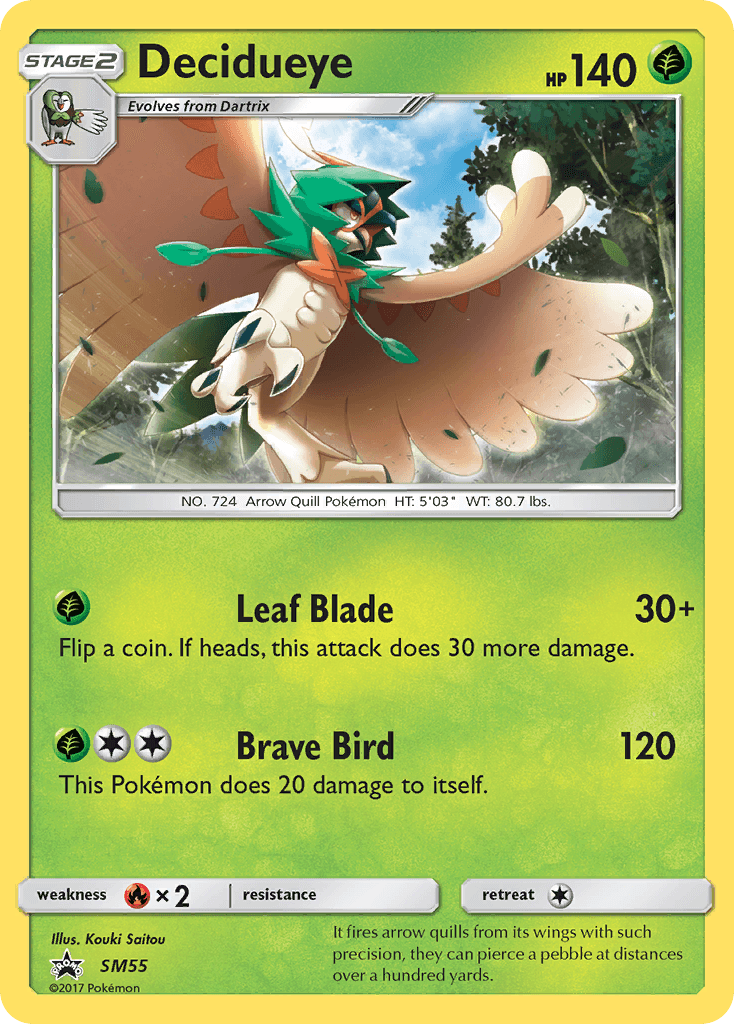 Carta Pokémon Decidueye SM55