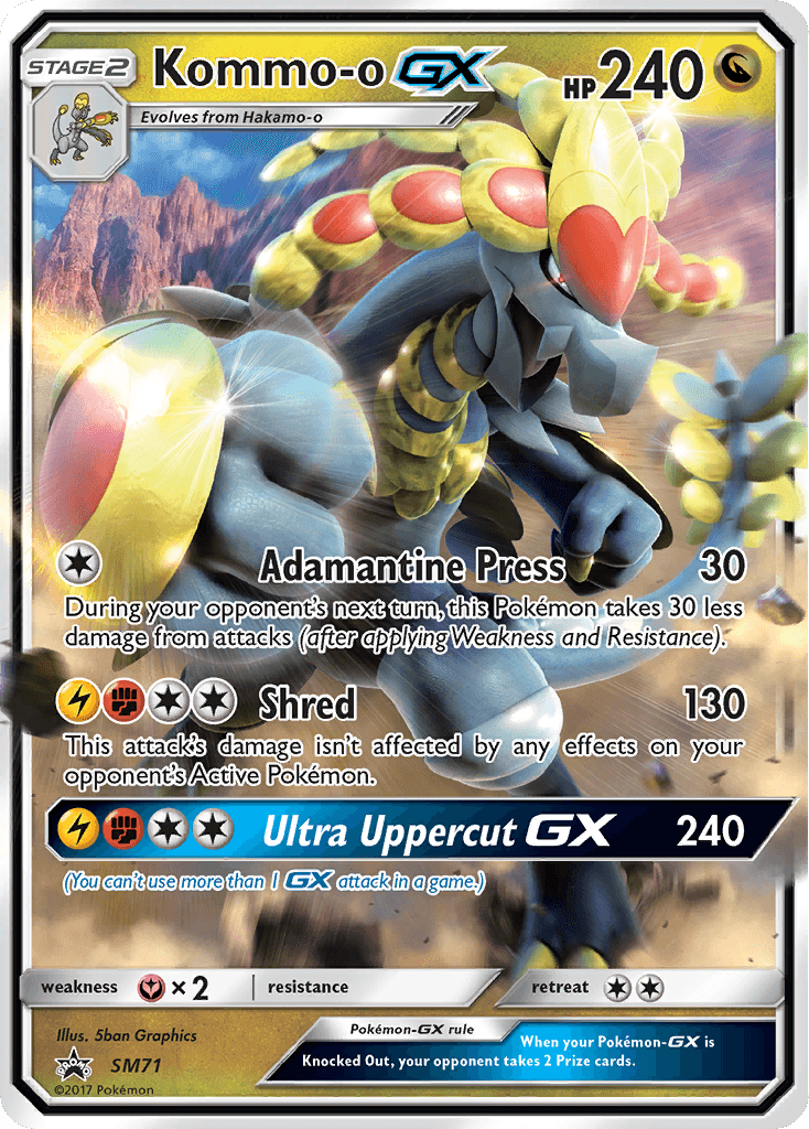 Carta Pokémon Kommo-o-GX SM71