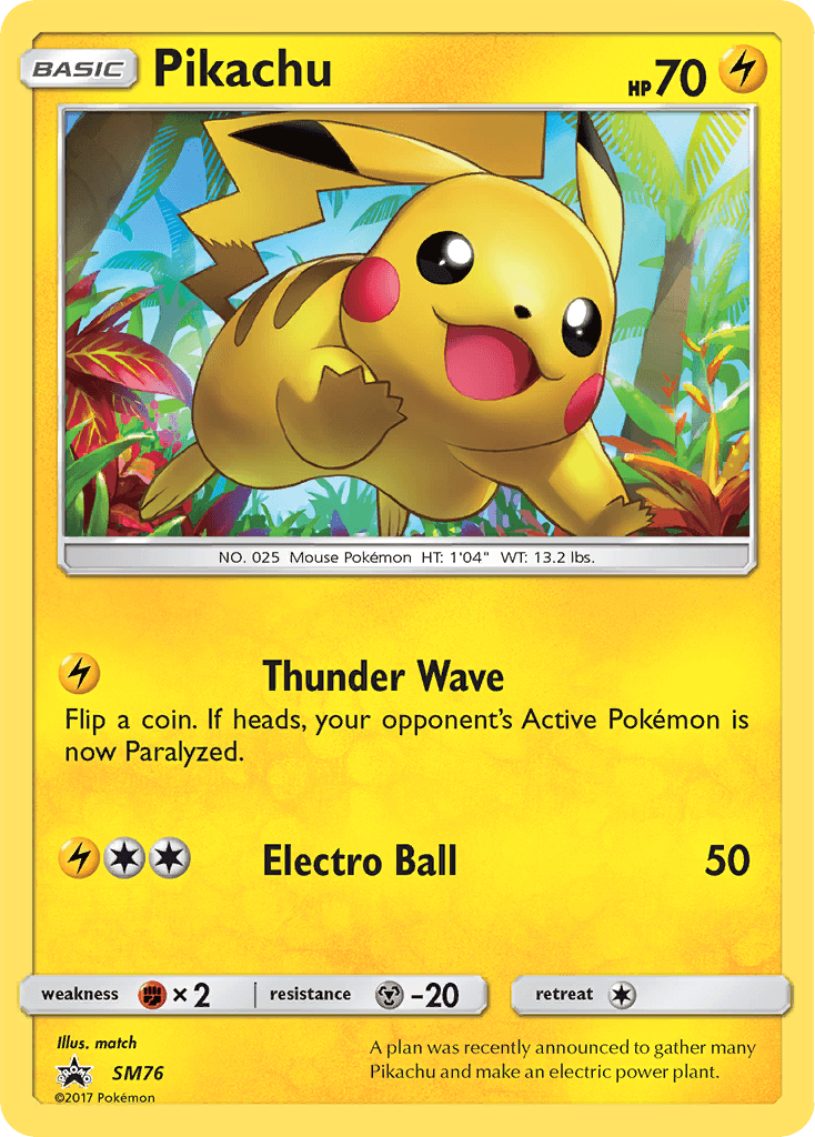Carta Pokémon Pikachu