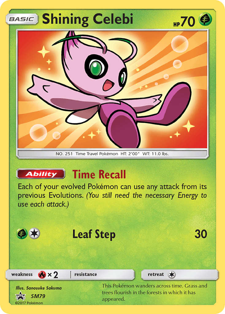 Carta Pokémon Shining Celebi SM79
