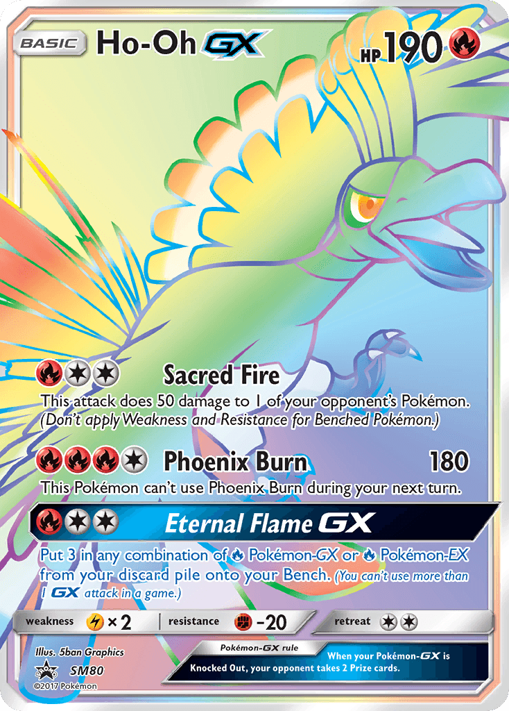 Carta Pokémon Ho-Oh-GX SM80